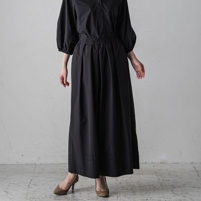 ボリュームワイドタフタパンツ≪洗濯機で洗える／セットアップ対応≫