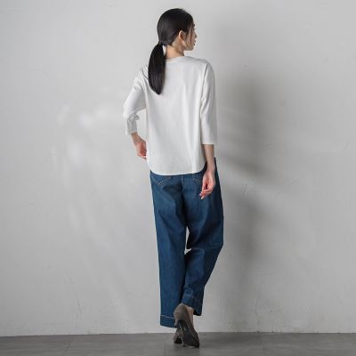 ワイドフィットカーブデニム≪洗濯機で洗える≫