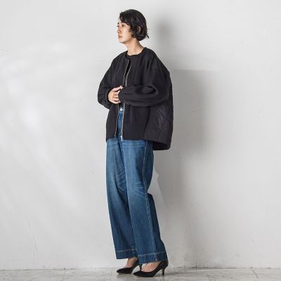 ワイドフィットカーブデニム≪洗濯機で洗える≫
