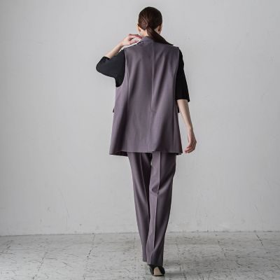 ドライギャバストレッチセミフレアパンツ≪洗濯機で洗える／セットアップ対応≫