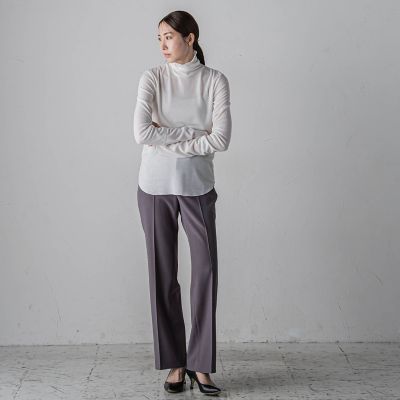 ドライギャバストレッチセミフレアパンツ≪洗濯機で洗える／セットアップ対応≫