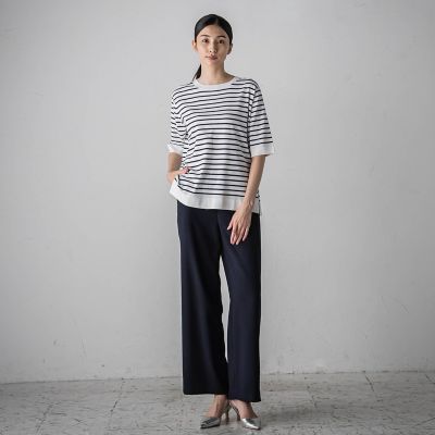 ノンウールツィードパンツ≪洗濯機で洗える／セットアップ対応≫