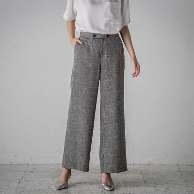 ＜la.f...（Women）＞ノンウールツィードパンツ≪洗濯機で洗える／セットアップ対応≫