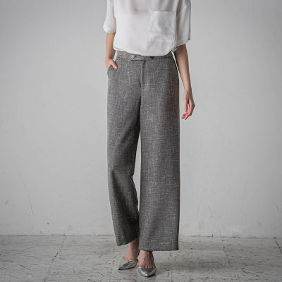 ノンウールツィードパンツ≪洗濯機で洗える／セットアップ対応≫