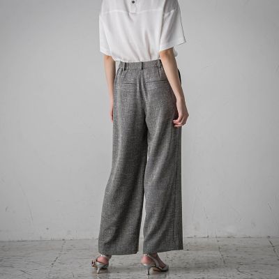 ノンウールツィードパンツ≪洗濯機で洗える／セットアップ対応≫