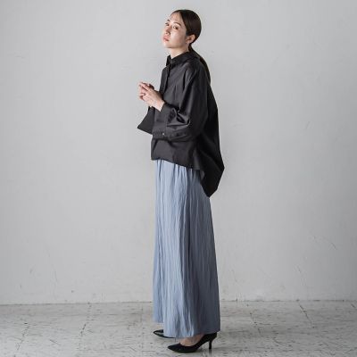 【カタログ掲載】スエードタッチサテンパンツ≪洗濯機で洗える≫