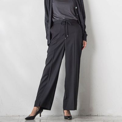 【ＷＥＢ限定】ストレッチワイドパンツ≪洗濯機で洗える／セットアップ対応≫