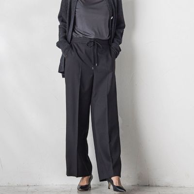 【ＷＥＢ限定】ストレッチワイドパンツ≪洗濯機で洗える／セットアップ対応≫