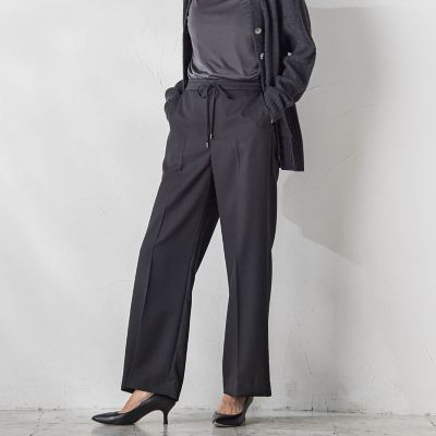 【ＷＥＢ限定】ストレッチワイドパンツ≪洗濯機で洗える／セットアップ対応≫