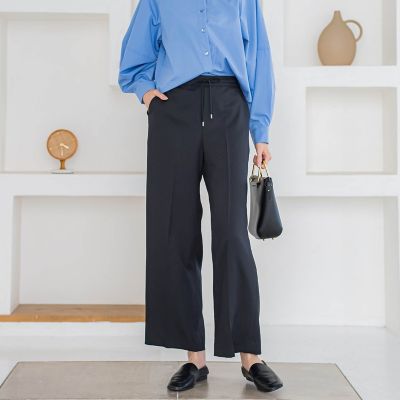 【ＷＥＢ限定】ストレッチワイドパンツ≪洗濯機で洗える／セットアップ対応≫