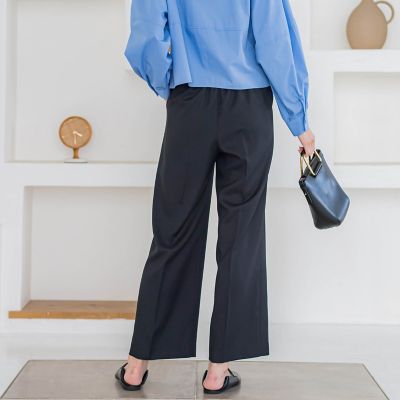 【ＷＥＢ限定】ストレッチワイドパンツ≪洗濯機で洗える／セットアップ対応≫