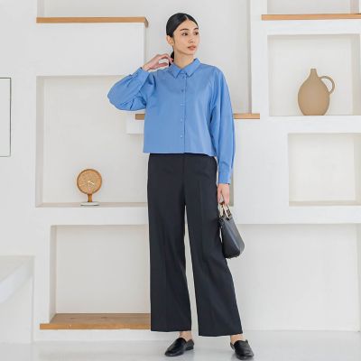 【ＷＥＢ限定】ストレッチワイドパンツ≪洗濯機で洗える／セットアップ対応≫