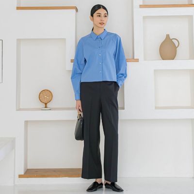 【ＷＥＢ限定】ストレッチワイドパンツ≪洗濯機で洗える／セットアップ対応≫
