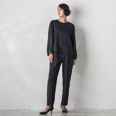 【ＷＥＢ限定】ストレッチテーパードパンツ≪洗濯機で洗える／セットアップ対応≫