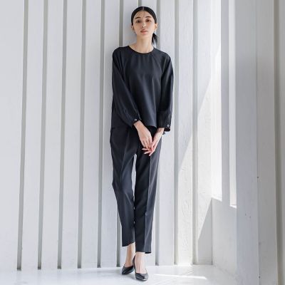 【ＷＥＢ限定】ストレッチテーパードパンツ≪洗濯機で洗える／セットアップ対応≫