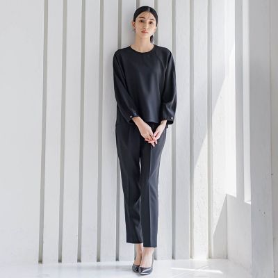 【ＷＥＢ限定】ストレッチテーパードパンツ≪洗濯機で洗える／セットアップ対応≫