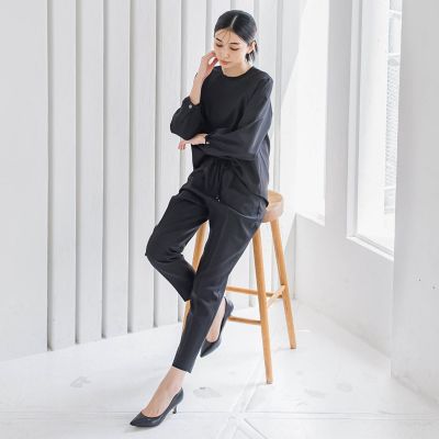 【ＷＥＢ限定】ストレッチテーパードパンツ≪洗濯機で洗える／セットアップ対応≫