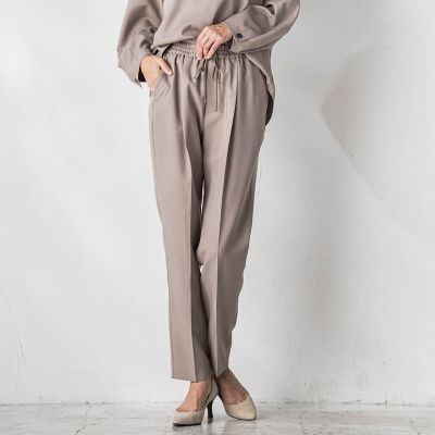 【ＷＥＢ限定】ストレッチテーパードパンツ≪洗濯機で洗える／セットアップ対応≫