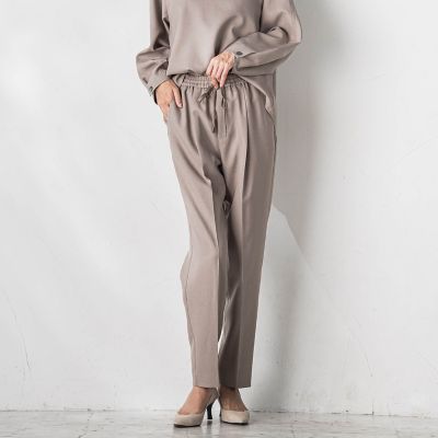【ＷＥＢ限定】ストレッチテーパードパンツ≪洗濯機で洗える／セットアップ対応≫