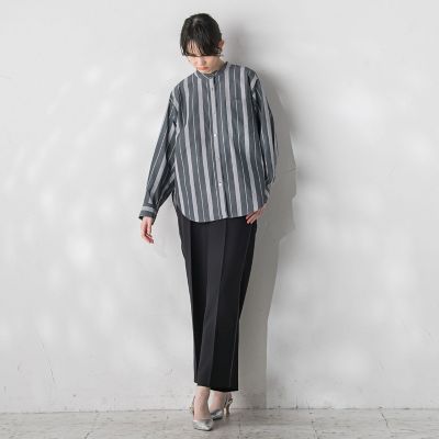 パウダーツイルストレッチパンツ≪洗濯機で洗える／防シワ／セットアップ対応≫