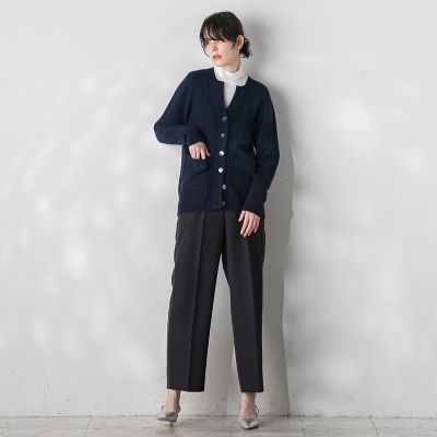 パウダーツイルストレッチパンツ≪洗濯機で洗える／防シワ／セットアップ対応≫