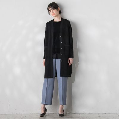 パウダーツイルストレッチパンツ≪洗濯機で洗える／防シワ／セットアップ対応≫