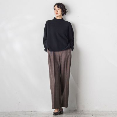 グレンチェックパンツ≪洗濯機で洗える≫