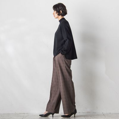 グレンチェックパンツ≪洗濯機で洗える≫