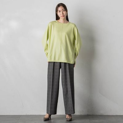 グレンチェックパンツ≪洗濯機で洗える≫