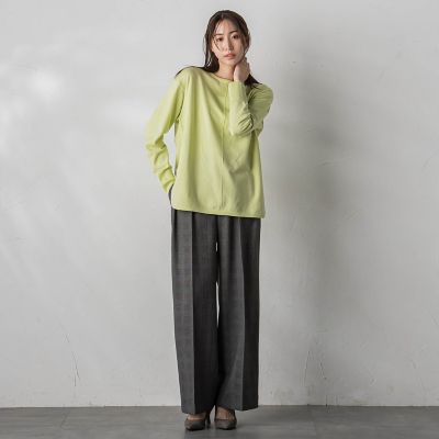 グレンチェックパンツ≪洗濯機で洗える≫