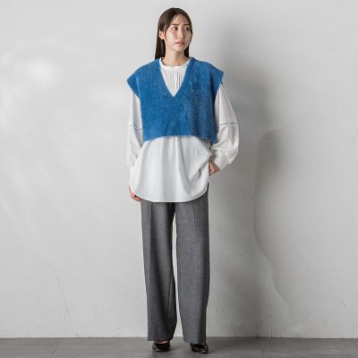 グレンチェックパンツ≪洗濯機で洗える≫