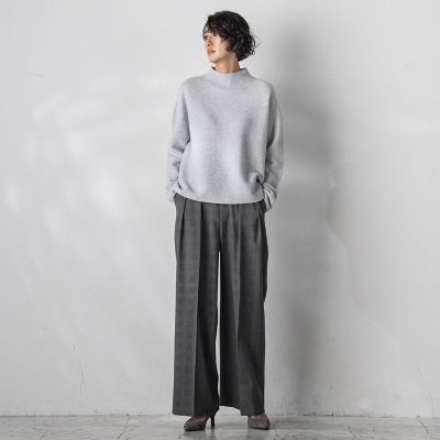 グレンチェックパンツ≪洗濯機で洗える≫