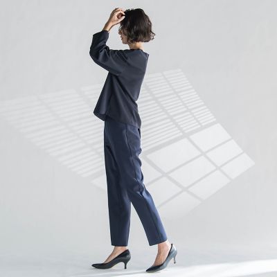 ダブルクロステーパードパンツ≪洗濯機で洗える≫ | la.f (Women