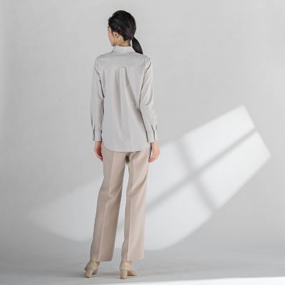 セラテリーダブルクロスセミフレアパンツ≪洗濯機で洗える≫