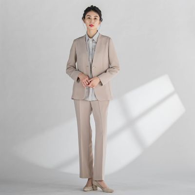 セラテリーダブルクロスセミフレアパンツ≪洗濯機で洗える≫