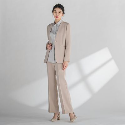 セラテリーダブルクロスセミフレアパンツ≪洗濯機で洗える≫