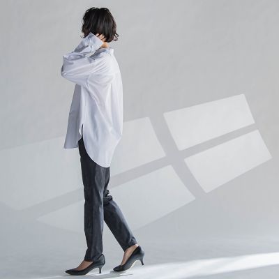 【ＷＥＢ限定】デニムライクハイテンションパンツ≪洗濯機で洗える≫