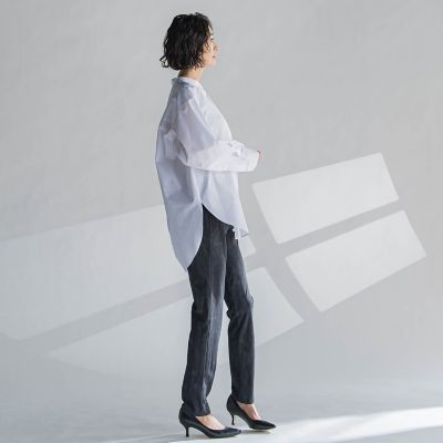 【ＷＥＢ限定】デニムライクハイテンションパンツ≪洗濯機で洗える≫