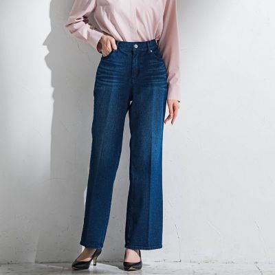 ストレッチデニムパンツ≪洗濯機で洗える≫
