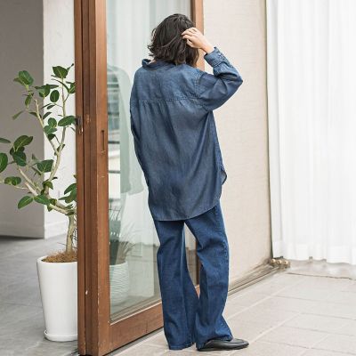 ストレッチデニムパンツ≪洗濯機で洗える≫
