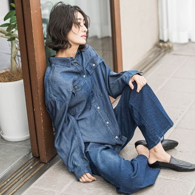 ストレッチデニムパンツ≪洗濯機で洗える≫