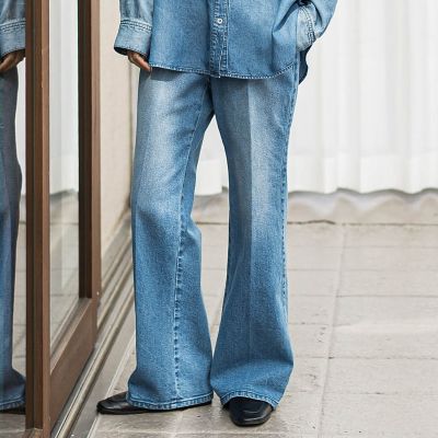 ストレッチデニムパンツ≪洗濯機で洗える≫