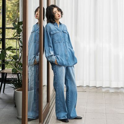 ストレッチデニムパンツ≪洗濯機で洗える≫