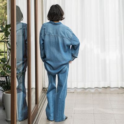 ストレッチデニムパンツ≪洗濯機で洗える≫