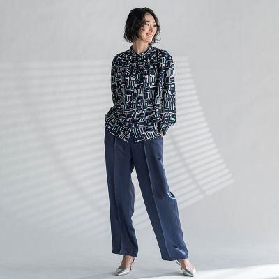 サテンストレートパンツ | la.f（Women）/ラ エフ | 三越