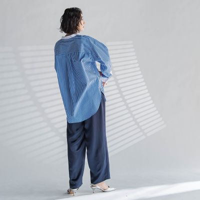 送料関税込み★VINCE★ハイライズサテンストレートパンツ セール】 ジョーゼットサテン ストレートパンツ （その他パンツ