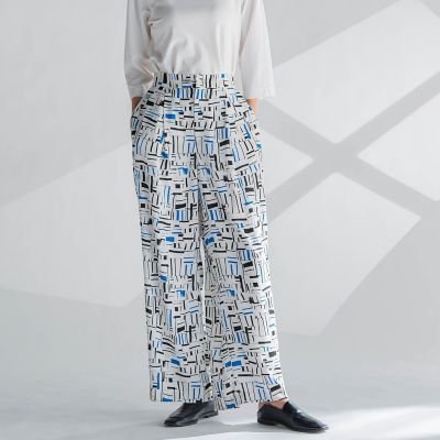 【SALE】la.f...（Women）/ラ エフ 幾何柄パンツ&#8810;洗濯機で洗える&#8811; 21ホワイトケイ パンツ・ズボン【三越伊勢丹/公式】