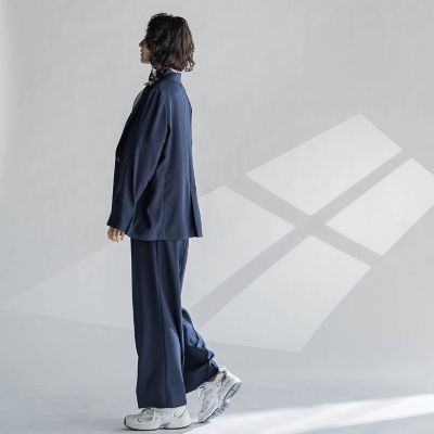麻調ワイドパンツ≪洗濯機で洗える≫