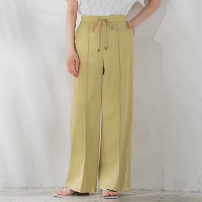 【SALE】la.f...（Women）/ラ エフ シェルタリングワイドパンツ&#8810;洗濯機で洗える&#8811; 08イエロー パンツ・ズボン【三越伊勢丹/公式】