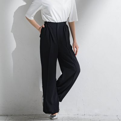 シワレス”ワイドパンツ≪洗濯機で洗える≫ | la.f（Women